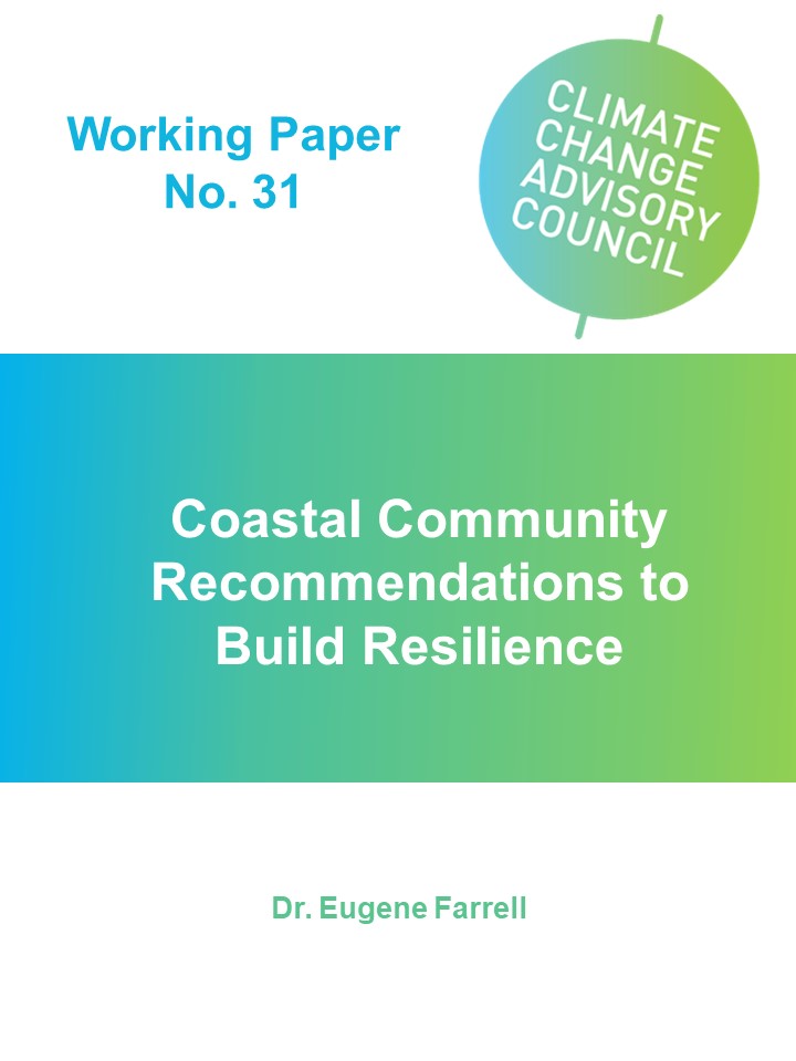 Working Paper No. 31:  Coastal Community Recommendations to Build Resilience